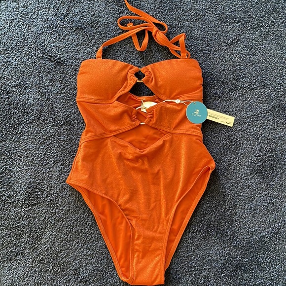 NEW Cupshe Brook O-Ring Halter Cut-Out One Piece Swimsuit - Picture 13 of 13